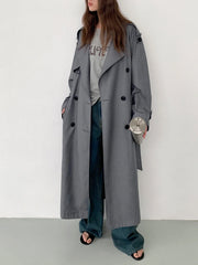 Women Oversized Trench Coat | Loose Casual Overcoat | Spring | Autumn