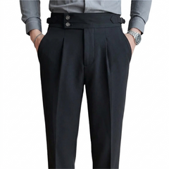 Men High Waisted Vintage Pants | Men Old Money Formal Pants | Formal Office Suit Pants