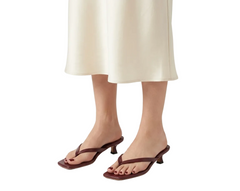 Women Summer Square Toe Heels | Low Heel  | Beach | Vacation