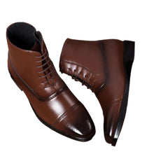 Men Lace Up Chelsea Boots