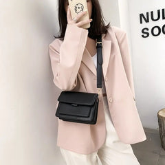 Women Vintage Flap Bag | Mini Leather Shoulder Bag