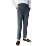 Men Vintage Pencil Pants | High Waisted Suit Pant