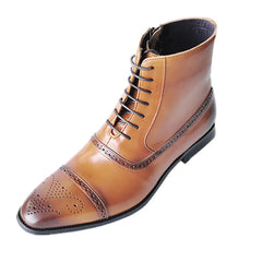 Men Lace Up Chelsea Boots