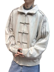 Unisex Baseball Jacket | Button Design | Spring | Autumn | Stand Collar | Sporty | Open Cardigan