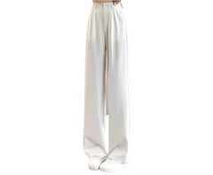 Women Regular High-Waisted Wide Leg Loose Pants | Double Pleated