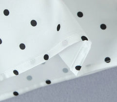 Women Polka Dot Print Top | Two-piece Set | Halter Neck Vest Top | Low Waist Skirt