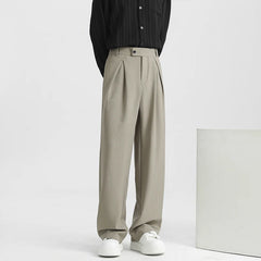 Men Naples Suit Pants | Casual Retro Trousers | Light