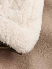 Women Short Leather Shearling Jacket | Cropped Leather Jacket