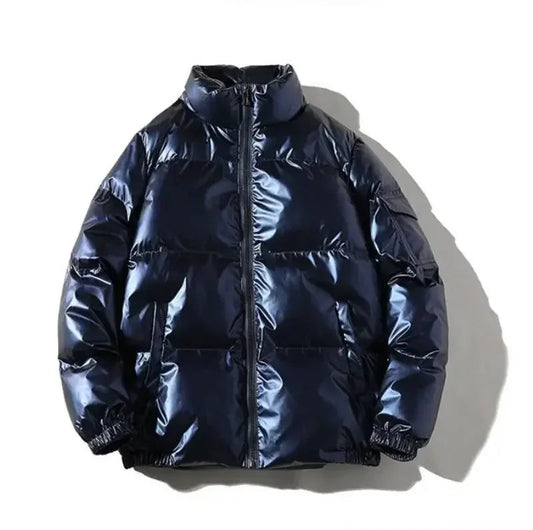 Unisex Metallic Warm Winter Jacket | Thick Waterproof Puffer Jacket | Windproof Jacket