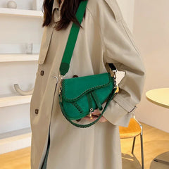 Women Leather Saddle Bag | Crossbody Designer Bag