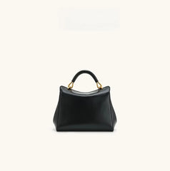 Women Leather Pillow Bag | Lock Clasp Handbag | Small Handbag | Shoulder Bag | Crossbody Bag