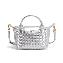 Women Woven Shoulder Bag | Small Dumpling Bag | Bucket Bag | Crossbody Bag | Lunch Box Bag