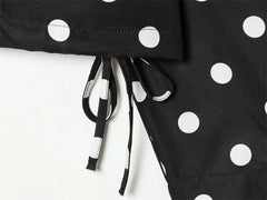 Women Polka Dot Jacket | Long Sleeve | Loose Coat