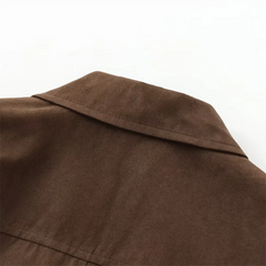 Women Short Suede Jacket | Slim Fit | Autumn Jacket