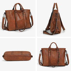 Women Vintage Leather Tote Bag