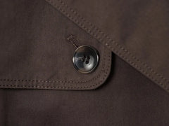 Women British Style Lapel Double-Breasted Coat | Short Trench Coat With Belt