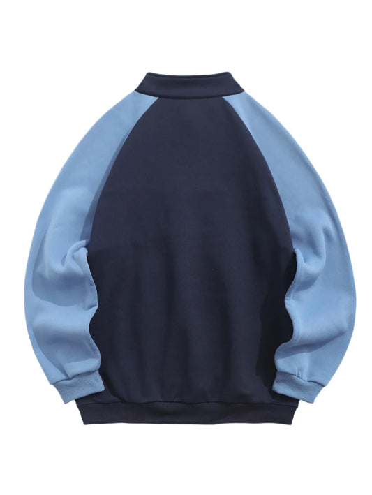 Unisex Fleece Lined Thermal | Quarter Zip Sweatshirt | Raglan Sleeves