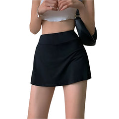 Women High Waisted Short Tennis Skirt | A-line Summer Mini Skirt