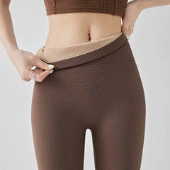 Women Thick Fleece Leggings | Winter | Elastic Tight | Warm Shark Pants | High Waist | Slimming Yoga Leggings