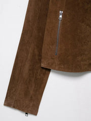 Women Short Suede Jacket | Long Sleeve | Fall | Casual Vintage Jacket