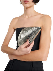 Women Retro Metal Large Shell Bag | Party Bag | Shoulder Bag | Crossbody Evening Bag | Clutch