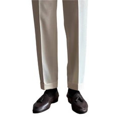 Men Old Money Waffle Pants | Vintage Belt-up High Waist Trousers | Breathable Pants | Solid Color