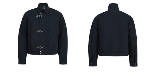 Unisex Lobster-Clasp Deck Jacket | Retro Gothic | Aircraft Button Jacket | Vintage Casual Jacket | Y2K