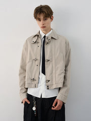 Unisex Lobster-Clasp Deck Jacket | Retro Gothic | Aircraft Button Jacket | Vintage Casual Jacket | Y2K