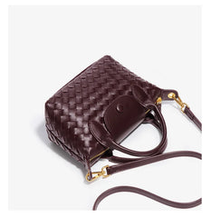 Women Woven Shoulder Bag | Small Dumpling Bag | Bucket Bag | Crossbody Bag | Lunch Box Bag