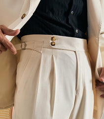 Men Business Suit Pants | Dress Pants | Parisian | Button-Down Style Trouser