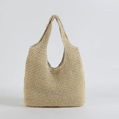 Women Woven Shoulder Bag | Large Capacity Beach Bag | Straw Bag