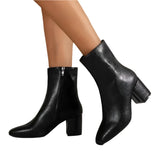 Women Leather Ankle Boots