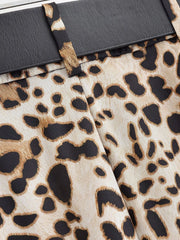 Women Satin with Belt High Waisted Trousers | Wide Leg Pants | Casual Pants