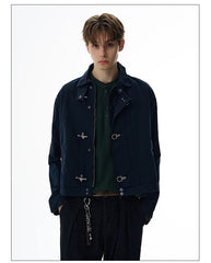 Unisex Lobster-Clasp Deck Jacket | Retro Gothic | Aircraft Button Jacket | Vintage Casual Jacket | Y2K