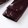 Women Vintage Leather Jacket | Skirt | Set | Vintage Short Leather Skirt