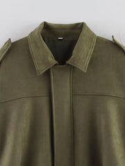 Women Vintage Oversize Bomber Jacket | Loose Jacket