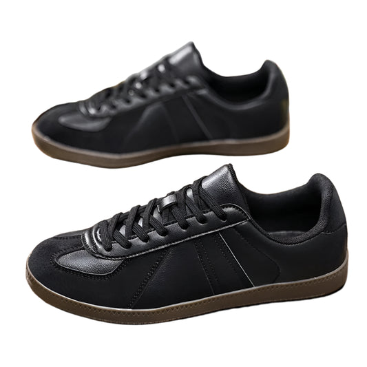 Unisex Black Sneakers | Retro Shoes | Travel Shoes | Leisure Shoes | Canvas