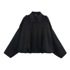 Women Vintage Oversize Bomber Jacket | Loose Jacket