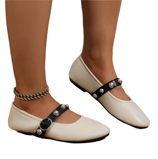 Women Leather Ballet Flats | Mary Jane Flats | Ballerina Flats