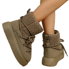 Women Winter Thick-Soled Snow Boots | Mid-Length Warm Boots