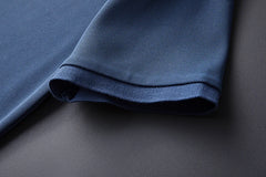 Men Summer Short Sleeved Cotton Polo Shirt | Business Casual Breathable T-Shirt
