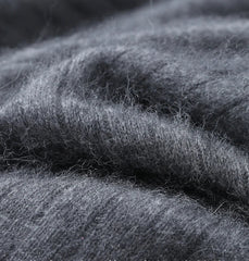 Men Mink Cashmere Zipper Cardigan | Knit Sweater | Loose