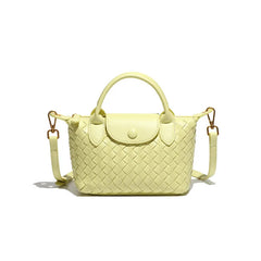 Women Woven Shoulder Bag | Small Dumpling Bag | Bucket Bag | Crossbody Bag | Lunch Box Bag
