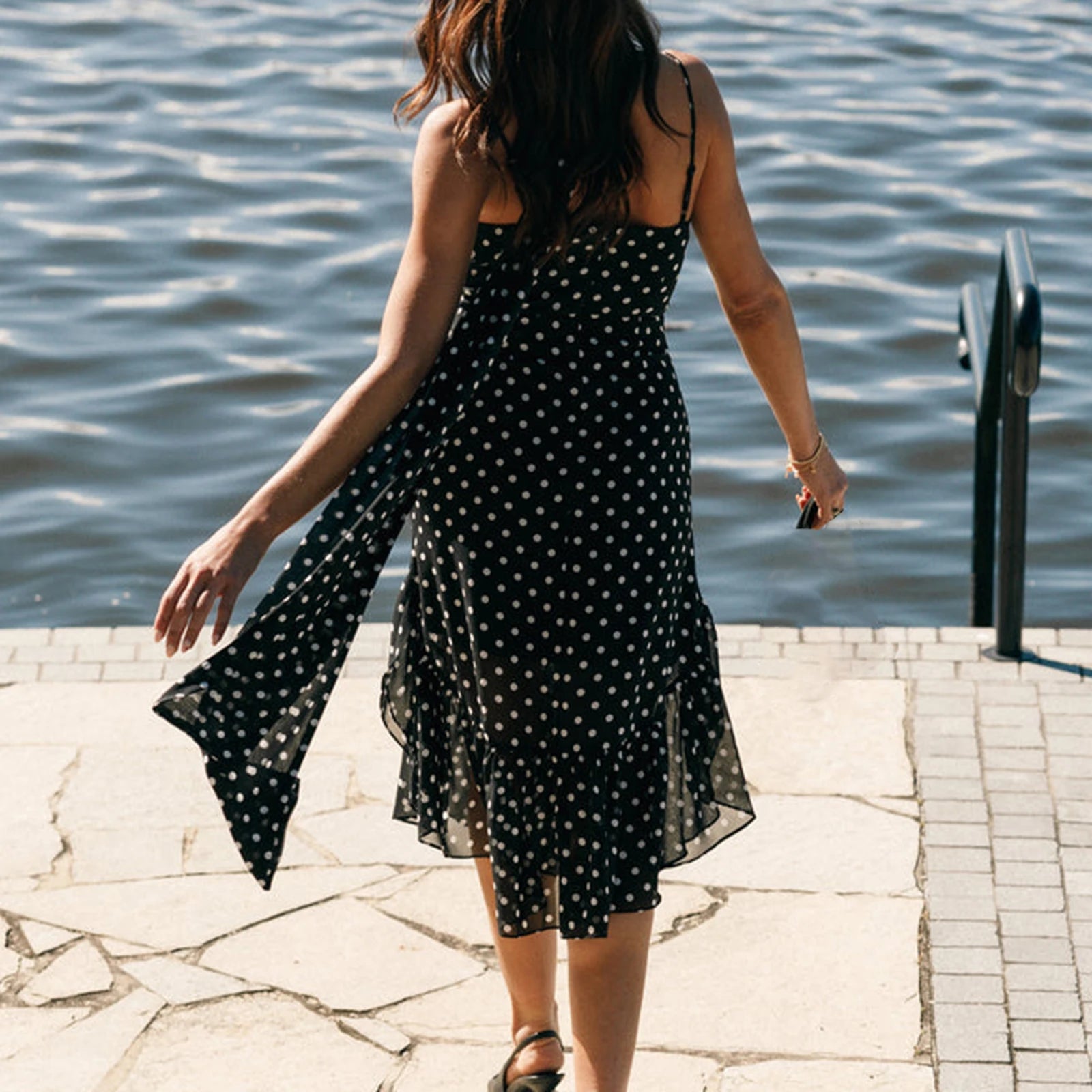 Women Summer Polka Dot Spaghetti Strap Dress | Dot Print | Party Dress Paris Republica Women Summer Polka Dot Spaghetti Strap Dress | Dot Print | Party Dress Paris Republica