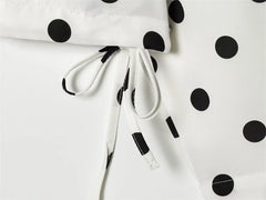 Women Polka Dot Jacket | Long Sleeve | Loose Coat