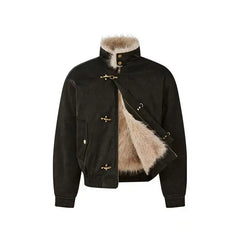 Unisex Bomber Jacket | Thick Wool Inner | Parka Retro Jacket