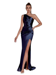Women Evening Maxi Dress | Wedding Party Dress | One Shoulder Cocktail Dress