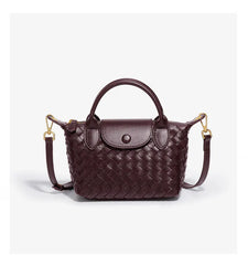 Women Woven Shoulder Bag | Small Dumpling Bag | Bucket Bag | Crossbody Bag | Lunch Box Bag