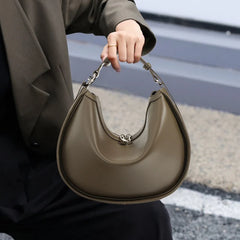 Women Split Leather Underarm Shoulder Bag