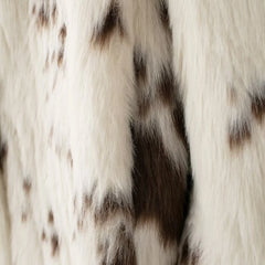 Women Winter Animal Print Fur Coat | Thick Warm Long Coat